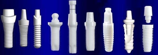 IMPIANTI IN ZIRCONIA La zirconia è una ceramica inerte che non subisce alcuna corrosione.