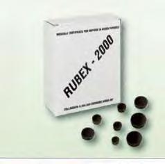 126 Guarnizione per rubinetto senza foro, originali RUBEX, nera per