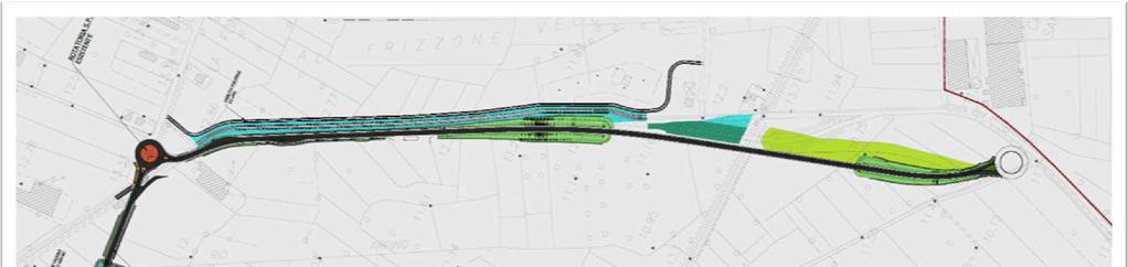 f Progetto stradale Asse Ovest-Est: via del Frizzone Sezione A A