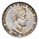 261) 500 15 g 5 Lire 1848 - Zecca: Torino - Diritto: effigie del Re a destra - Rovescio: stemma di