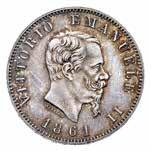 59 59 g 1 Lira 1861 - Zecca: Torino - Diritto: effigie del Re