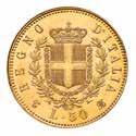 85 85 U 5 Lire 1865 - Zecca: Torino - Diritto: effigie del Re a sinistra - Rovescio: stemma di Casa Savoia coronato e