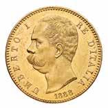 97 97 U 100 Lire 1888 - Zecca: Roma - Diritto: effigie del Re a sinistra - Rovescio: stemma di Casa Savoia coronato e circondato dal Collare