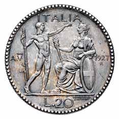 000 195 195 g 20 Lire Littore 1927 Anno V - Zecca: Roma - Diritto: effigie del Re a destra - Rovescio: littore con fascio