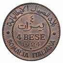 n. 977) 250 245 R Colonie - Somalia - 4 Bese 1924 - Zecca: Roma - 