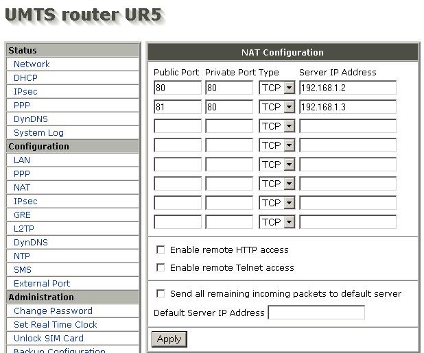 Naturalmente con l ampliamento della rete privata possono essere aggiunti anche ulteriori servizi e Web-IO. Se tutte le immissioni sono state memorizzate, il router è pronto per l uso.