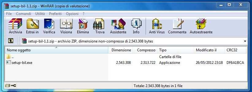 tre files sul Desktop Aprire il File