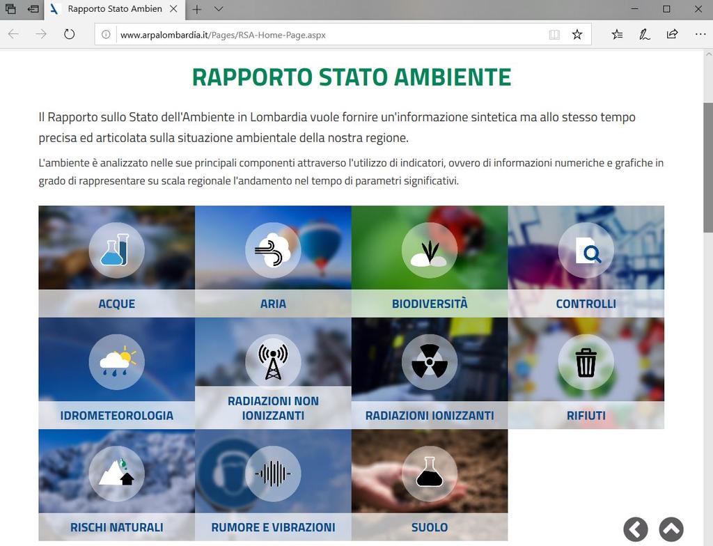 Fornitura di dati e informazioni ambientali funzionali: alla pianificazione territoriale e alla redazione di studi ambientali (es. nelle procedure di VAS e VIA) alla progettazione (es.