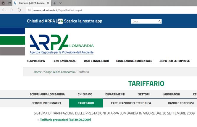 L ARPA può fornire, su richiesta delle amministrazioni pubbliche, a titolo oneroso prestazioni ulteriori rispetto a quelle previste da specifiche norme di legge. Art.