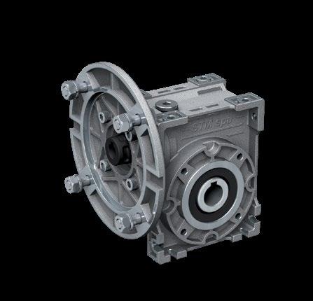 R U Vite senza fine tondi e limitatori di coppia Worm gearboxes and torque limiters Vite senza fine quadrati Universal worm gearboxes Il rinnovamento del prodotto principale dell azienda prevede