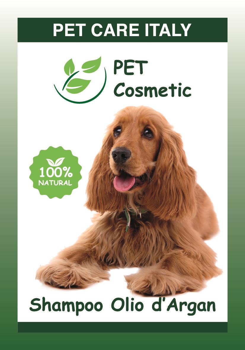 Shampoo Olio di Argan Shampoo curativo per cani a pelo lungo. Facilita l azione districante del pelo dell animale e combatte l essiccazione della pelle. Prodotto di qualità veterinaria.
