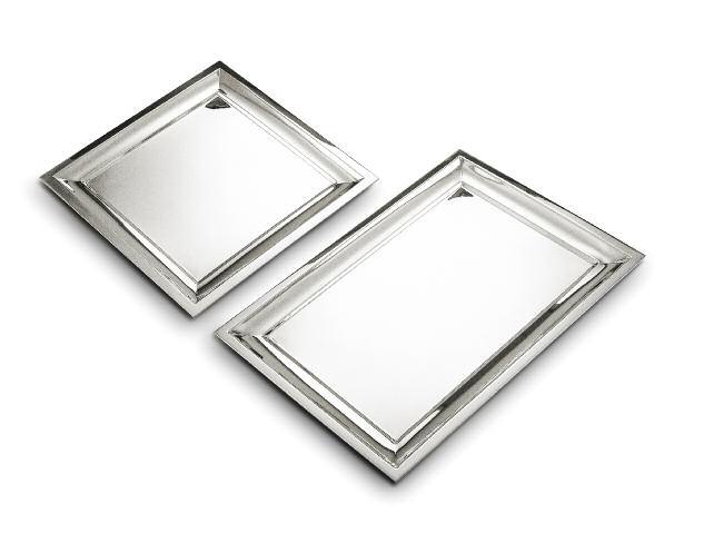 vassoio quadro spigolo contemporaneo square tray with angular edges mod. contemporaneo cm. 29x29 - cod. S04100/0729 cm. 37x37 - cod.