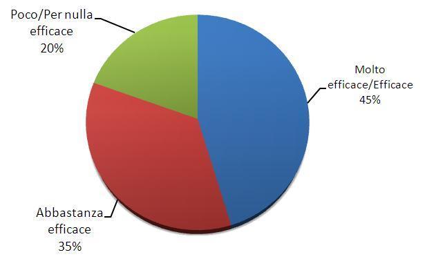 Efficacia della laurea triennale nel lavoro svolto Fonte: http://www.