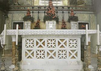 Progettazione di un Altare e di un ambone Chiesa di San Francesco Committente Chiesa di San Francesco Cagliari, Chiesa di San Francesco Anno