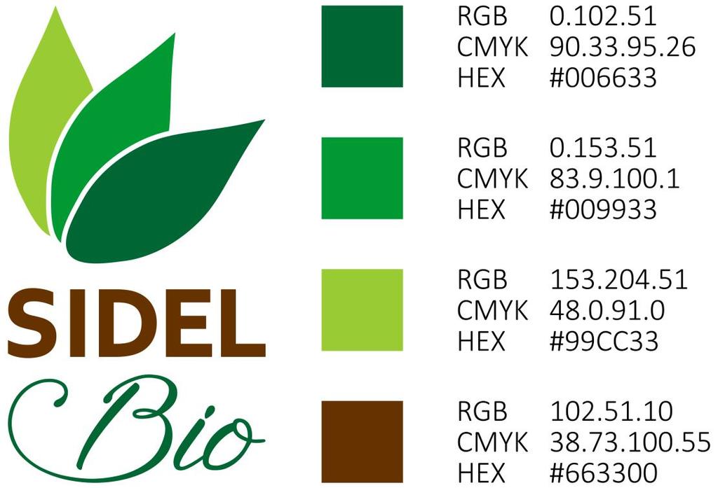 5 di 12 I colori del marchio sono: verde, in tre tonalità differenti, e