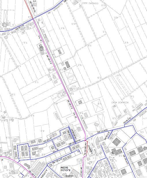 Figura 2 Distributrice principale da via Sei case I corrispondenza al centro capoluogo la suddetta condotta è collegata ad un breve tratto del DN 150 in ghisa sferoidale eseguita a seguito di