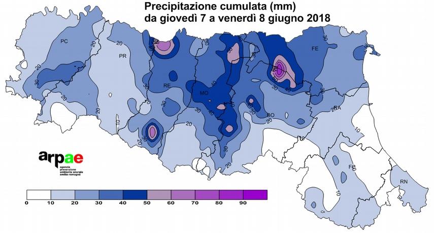 Nel fine settimana le massime hanno superato 31 C in tutta la pianura interna. Le dotazioni idriche dei terreni sono stimate nella norma.