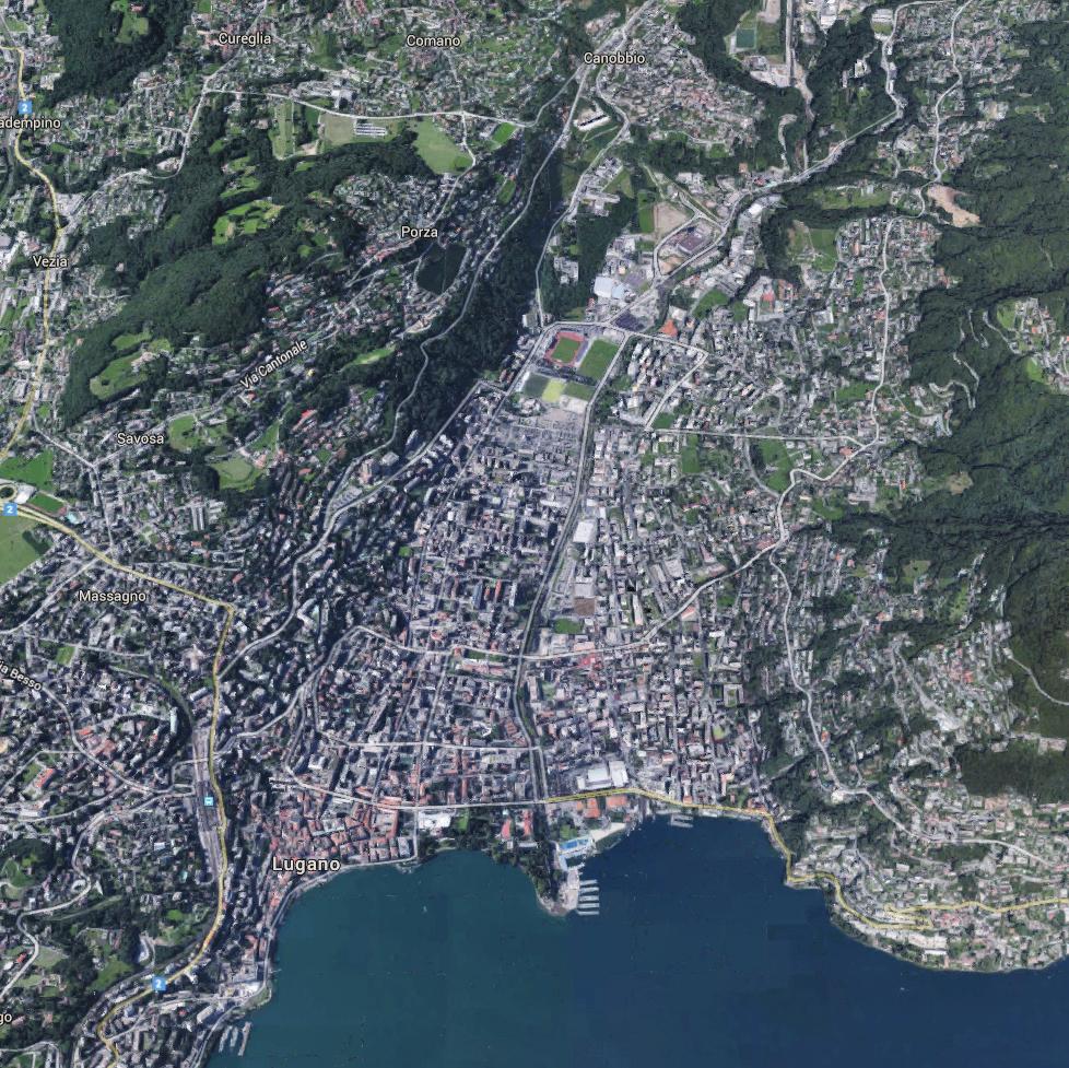 Collegamento Lugano Nord 1,8km Residenza Fermata 21 Centro