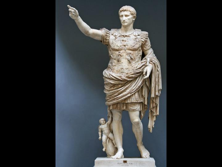 Imperator potere militare Ottaviano Augusto Caesar eredità politica di Giulio Cesare Augustus auctoritas (autorità morale)