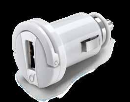 USB CAR CHARGER ULTRA MICRO CARICABATTERIE DA AUTO USB Output: 10W / 2A Compatibile con accendisigari da 12V / 24V (auto/camion) Anello per estrazione facilitata Ottimizzazione