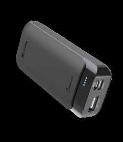 POWER UP 10000 CARICABATTERIE PORTATILE Celle: cilindriche al litio Capacità: 10000 mah Carica veloce tramite porte USB e