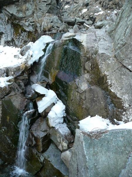 Il salto di roccia che si