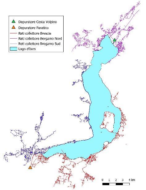 Manuel Murgioni, Acque Bresciane Descrizione collettore fognario intercomunale lago d Iseo sponda BS Lunghezza complessiva: 23 km Diametri condotte: da DN 400 a DN 1000 Funzionamento prevalentemente