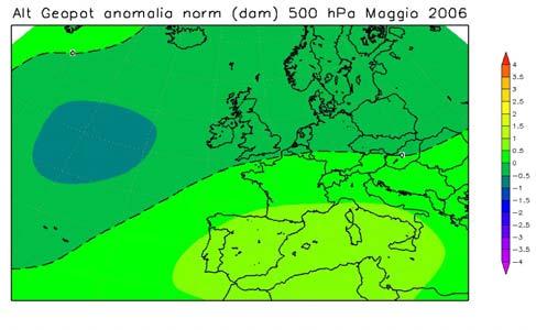 climatologia. L anticiclone nordafricano è presente sul bacino del Mediterraneo.