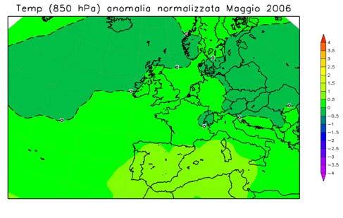 L azione dell Anticiclone delle Azzorre è stata maggiore durante il mese di giugno, limitando maggiormente, rispetto al mese