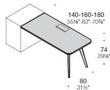 I contenitori base di larghezza 80 cm e profondità 50 cm possono essere a giorno, ad ante battenti, a