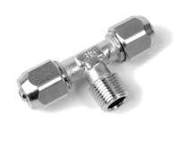 Raccordo a T maschio centrale conico Tee male adapter (taper) - centre leg Code Ø F P L L1 CH CH1 TC1411864NIX 6/4 1/8 9,0 18,5 22,5 11 12 TC1411464NIX 6/4 1/4 11,0 21,0 22,5 11 12 TC1411886NIX 8/6