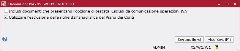 In sede di elaborazione dati,la procedura dà all utente comunque la possibilità di - eludere eventuali esclusioni impostate nell anagrafica cliente / fornitori se viene