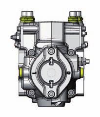 SERVOCOMANDO IDRAULICO SHI La variazione di cilindrata delle pompe viene ottenuta regolando la pressione sugli attacchi P1-P2-P3-P4 del servocomando tramite un manipolatore idraulico proporzionale