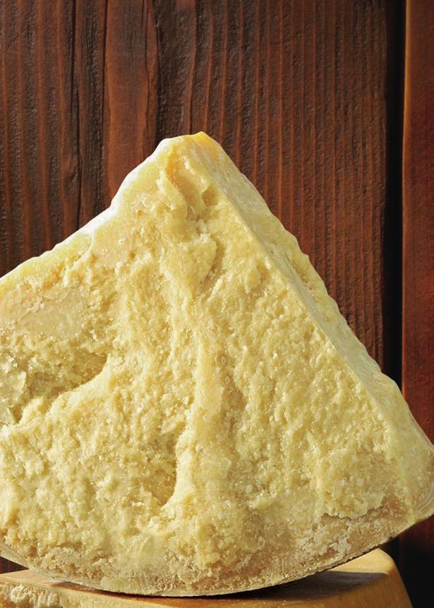 GRANA PADANO DOP Formaggio semigrasso, a pasta dura, cotta ed a lenta maturazione, prodotto da latte crudo di mucca la cui alimentazione base è costituita di foraggi