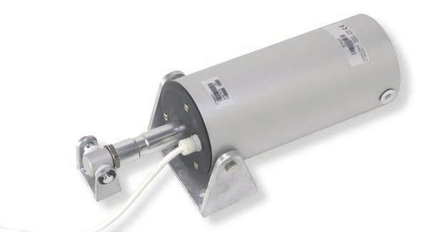 [Linea D31 Fce] Attuatore a stelo per: finestre a sporgere, cupole. Rod actuator for: top hinged windows, domes.