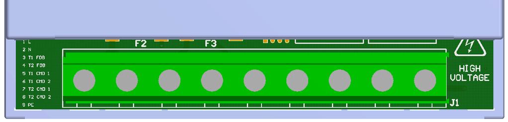 Configurazione del dispositivo di interruzione in caso di errore: La stazione di ricarica Green Motion Home Two è dotata di un'uscita da 230V che si attiva in caso di guasto del contattore.