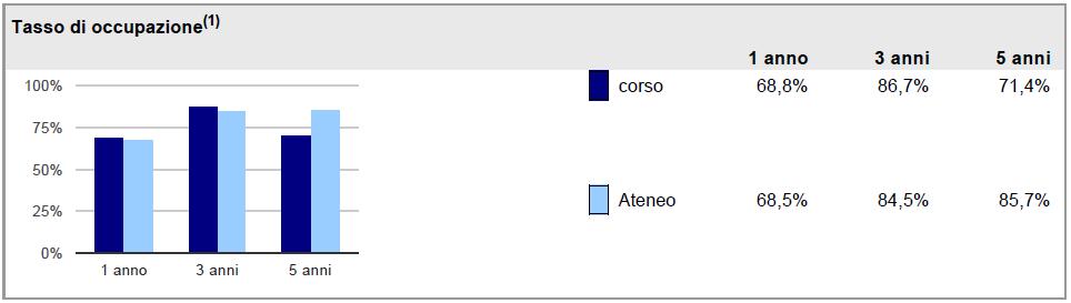 Condizione occupazionale dei laureati nella LM STAN