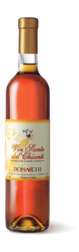 VIN SANTO DEL CHIANTI Per secoli simbolo dell accoglienza nelle case contadine toscane. For centuries a symbol of hospitality in Tuscan peasant homes. D.O.C. - Alc. vol: 15.