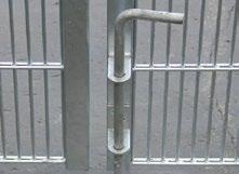 2000/2400 mm) Porta con barra di battuta laterale QR 40 TRAVERSO SUPERIORE STABILE