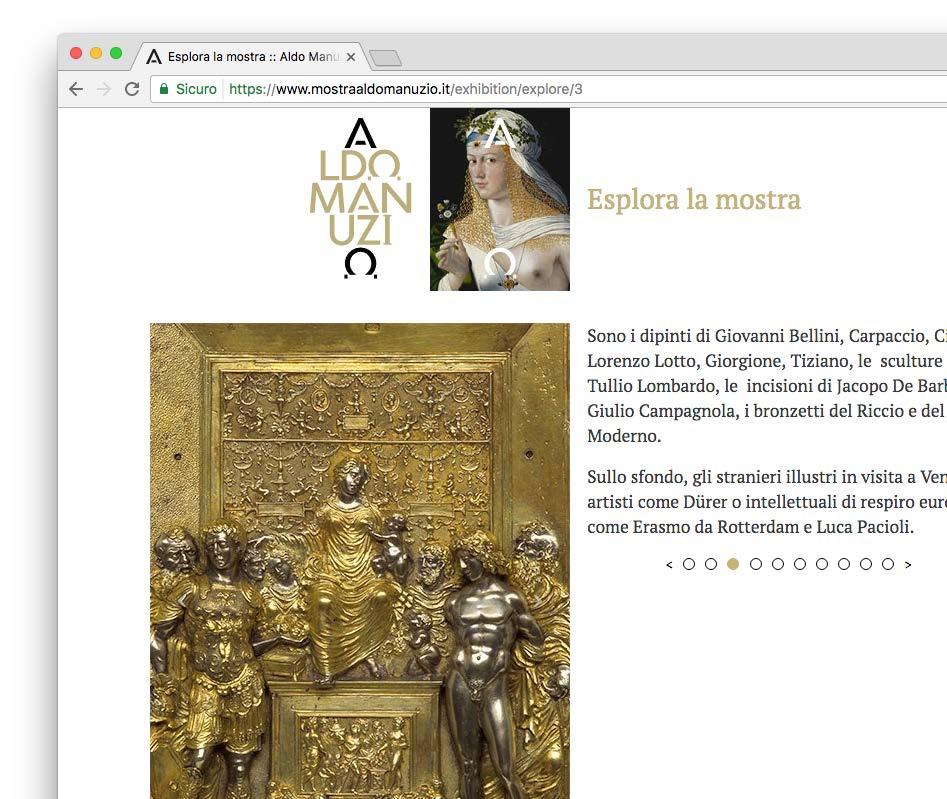 it Il CISA ha curato la realizzazione e messa on-line del sito della mostra Aldo Manuzio il rinascimento di Venezia.