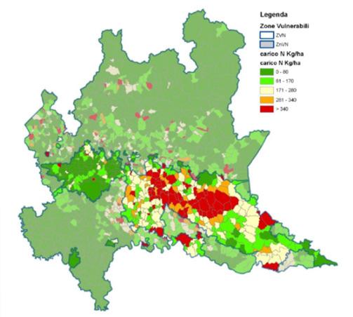 Le produzione di carne e latte in Lombardia In