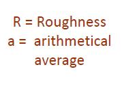 RUGOSITÀ Ra Rugosità Ra di una zona di lunghezza base: valore medio