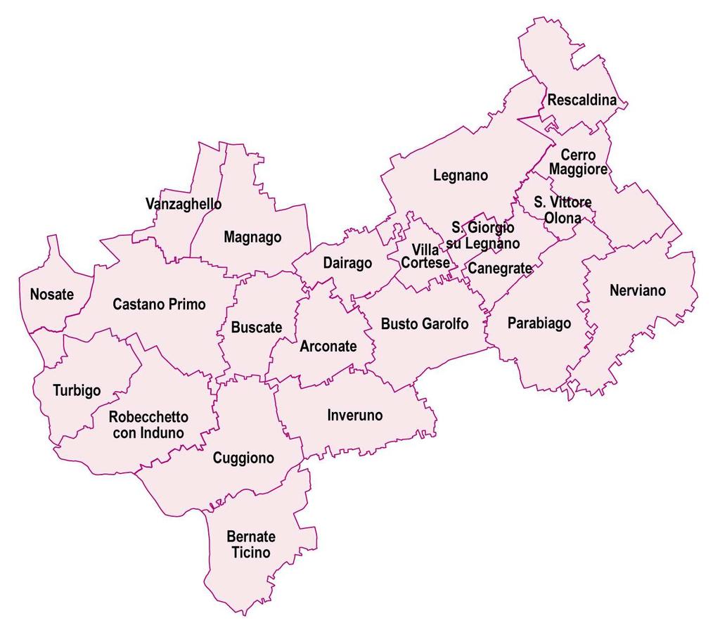 La zona omogenea dell Alto Milanese è composta da 22 Comuni, presenta una percentuale di superficie che è inferiore al 14% del totale, mentre la popolazione è quasi dell 8%, rispetto al complessivo