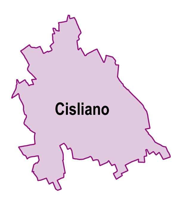 Cisliano Borgo molto vasto dal punto di vista territoriale, è al 26 posto, situato tra Milano e Abbiategrasso.