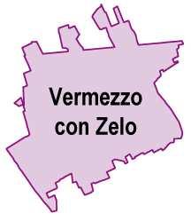 Vermezzo con Zelo* (comune di nuova istituzione) è disposto lungo il Naviglio Grande fra Abbiategrasso e Milano.