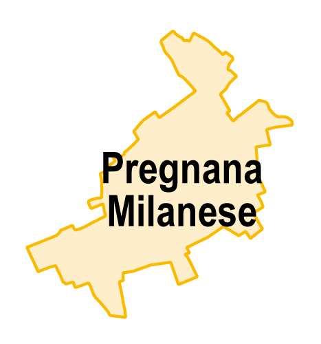 Pregnana Milanese Situato nella seconda fascia, intorno al Capoluogo verso ovest, lungo l autostrada A4 per Torino, è attraversato dalla ferrovia Milano-Rho-Arona e lambito dal fiume Olona.