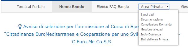 Figura 4 : Registrazione A conclusione della registrazione con successo, sulla casella mail indicata dal richiedente saranno consegnate, le credenziali di accesso (nome utente e password provvisoria).