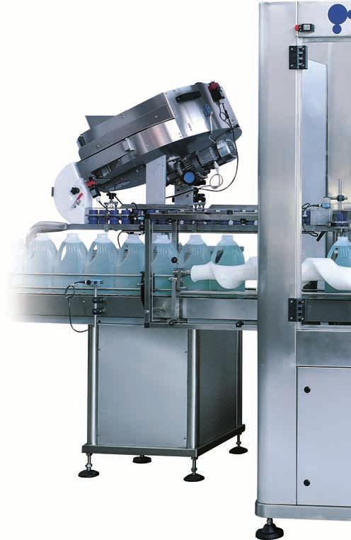 series TA Tappatrice automatica rotante. Automatic rotary capping machine.