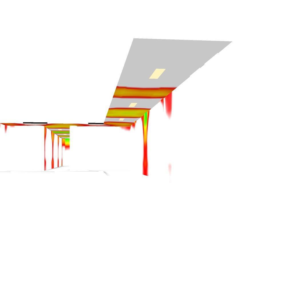 C5017NU4019 Calcoli Illuminotecnici Corridoio PT Edificio C_49 Corridoio PT / Rendering colori sfalsati Il sistema informatico prevede la firma elettronica pertanto l'indicazione delle