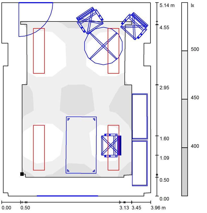 C5017NU4019 Calcoli Illuminotecnici_Ufficio Singolo Edificio C49_ Ufficio Singolo / Superficie utile / Livelli di grigio (E) Il sistema informatico prevede la firma elettronica pertanto l'indicazione